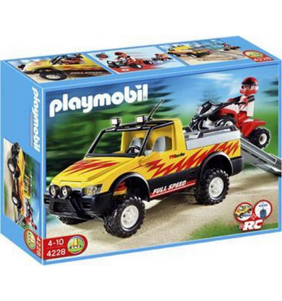 PLAYMOBIL 4228 Pick up met rode quad