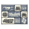 Magneet set 9st.- Ford Mustang - The Boss