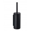 ZONE Rim toiletborstelhouder - zwart wandmodel diameter 10.5cm H38.2cm