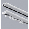 WEST DECO Ds rail compleet - zilver 150C16 glijders - 2 stoppers m/ eindkap