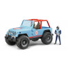 BRUDER - Jeep Cross Country blauw met bestuurder