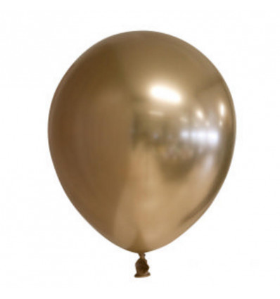 FIESTA 10 ballonnen 30cm - chrome/mirror goud