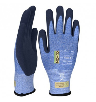 OX-ON Werkhandschoenen Recycle Junior 16000 - blauw - 4/6 jaar