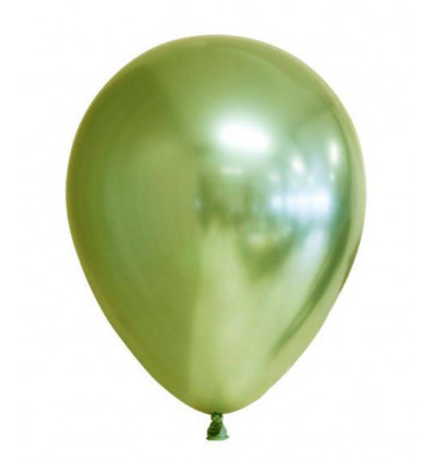 FIESTA 10 ballonnen 30cm - mirror licht groen