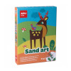 APLI Sand art - 4 gelijmde vellen te kleuren met zand 13749
