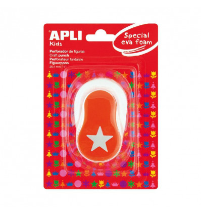 APLI Figuurpons voor schuimrubber - ster ( perforator) 04013298