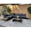 Exotan BARI loungeset platform 3dlg - alu/polyw lounge:300x235 tafel:85x85x27