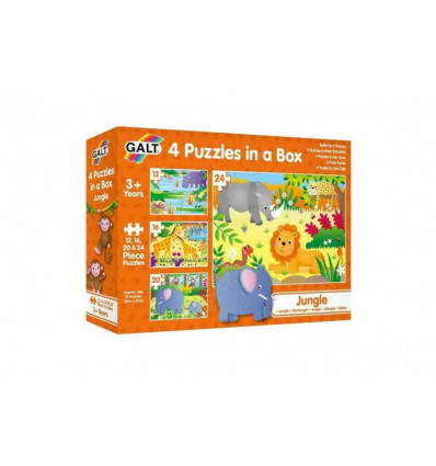GALT 4 puzzels in box - Jungle 10098029