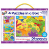 GALT 4 puzzels in box - Dinosaurussen