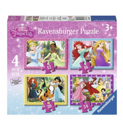 RAVENSBURGER Puzzel - Princess - 4in1
