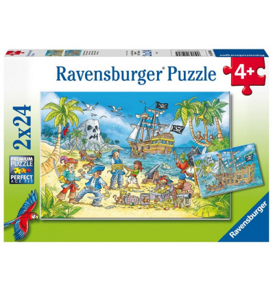 RAVENSBURGER Puzzel - Avontureneiland - 2x24st.