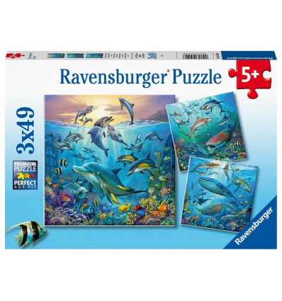 RAVENSBURGER Puzzel - Onderwater 3x49st