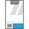 AURORA Kladblok A4 200vel - geruit ( gerecycleerd papier)