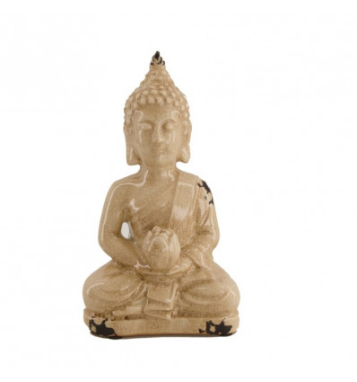 Buddha keramiek - 12x7.5x20.5cm - cream