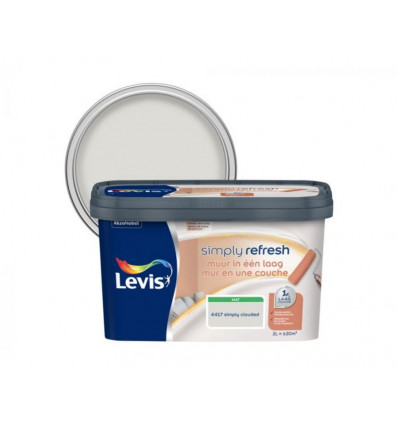 Levis SIMPLY REFRESH Muurverf 2L- 1 laag - mat clouded