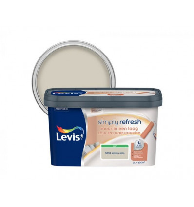 Levis SIMPLY REFRESH Muurverf 2L- 1 laag - mat oats
