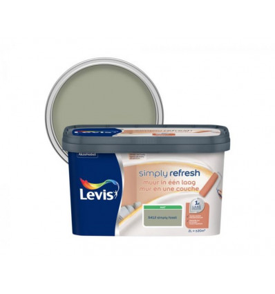 Levis SIMPLY REFRESH Muurverf 2L- 1 laag - mat fossil