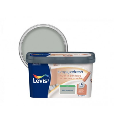 Levis SIMPLY REFRESH Muurverf 2L- 1 laag - mat clay