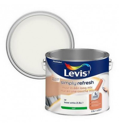 Levis SIMPLY REFRESH Muurverf 2.5L - mix white