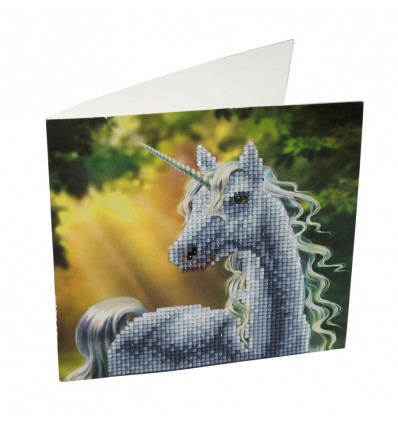Crystal Card - Sunshine unicorn- 18x18cm 10086848