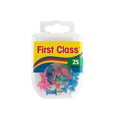 FIRST CLASS Push pins ass. - 25st.