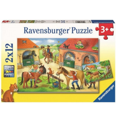 RAVENSBURGER Puzzel - Vakantie op de manege