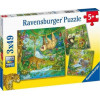 RAVENSBURGER Puzzel 3D - In het oerwoud 3x49st.