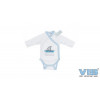 VIB Body here comes trouble - wit/ blauw- 0/3m
