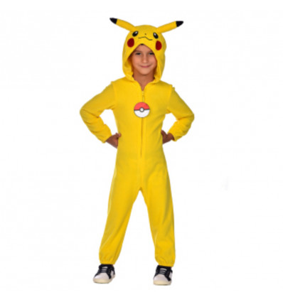 POKEMON Verkleedkledij Pikachu - 3/4jaar fleece jumpsuit