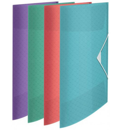 ESSELTE Colour Breeze - 3klepsmap PP ass (prijs per stuk)