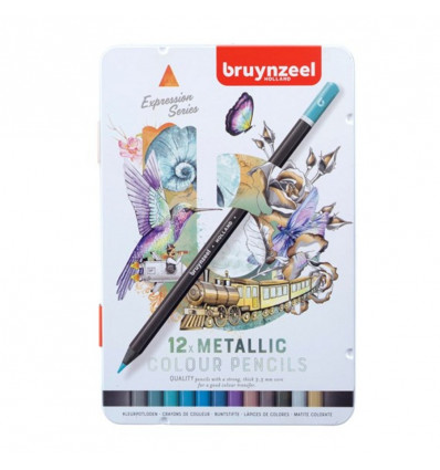 BRUYNZEEL Expression kleurpotloden - metallic - blik 12