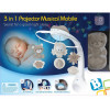WOM Musical 3in1 projector mobile- grijs 4915