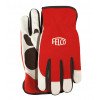 FELCO Werkhandschoenen rundleer - XL - rood/wit