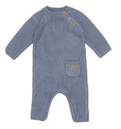 LITTLE DUTCH Pyjama gebreid - blauw - 74