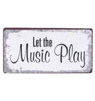 Magneet - Let the music play - 10x5cm
