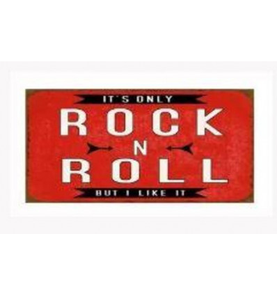 Magneet - Rock n Roll - 10x5cm