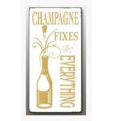 Magneet - Champagne fixes everything - 5x10cm