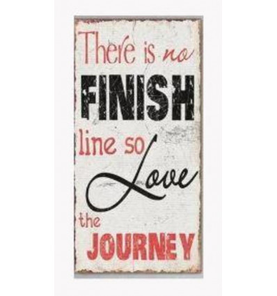 Magneet - There is no finish line, so love the journey - 5x10cm