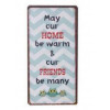 Magneet - May our home be warm and our friends be many - 5x10cm