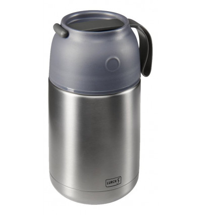 LURCH Iso-Pot voedselthermos dubbelwand 680ml - rvs grijs