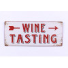 Sign - Wine tasting - 30x13cm