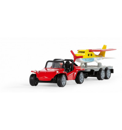 SIKU - Buggy met sportvliegtuig