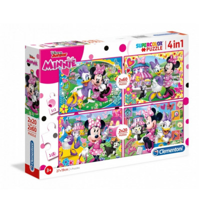 CLEMENTONI Puzzels - Disney Minnie Mouse 2x20st. + 2x60st.