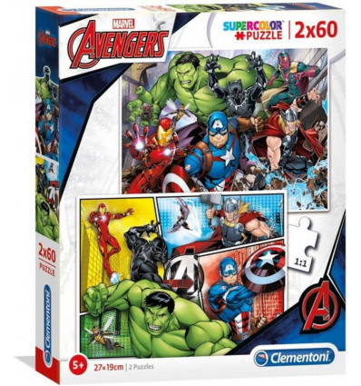 CLEMENTONI Puzzels - Avengers 2x60st.