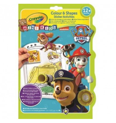 CRAYOLA Mini Kids Paw Patrol - Kleur- & Stickerboek