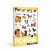 POPPIK Educatieve poster met stickers - mini Pony (3/8j.)
