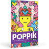 POPPIK Educatieve poster met stickers - pop art (6/12j.)