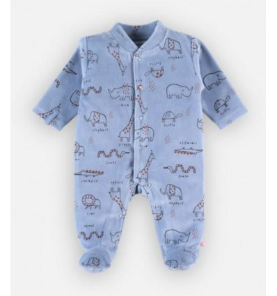 NOUKIES Pyjama jongen jungle - blauw - 6m