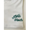 MINIMOU T shirt - grote broer - groen borduurd - 24/36 maand