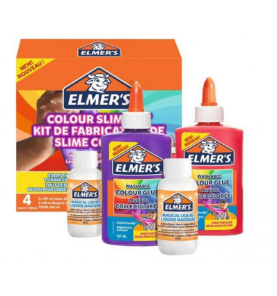 ELMER'S Opaque color slime kit - 4 delig